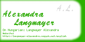 alexandra langmayer business card